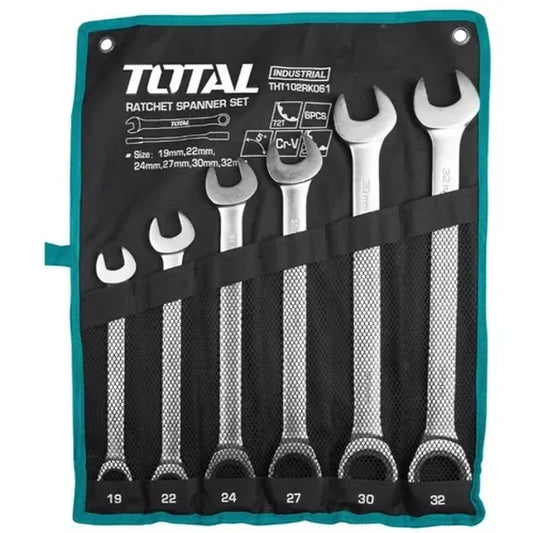 JUEGO DE LLAVES TOTAL ANILLO COMBINACION 19MM - 32MM (THT102RK061)
