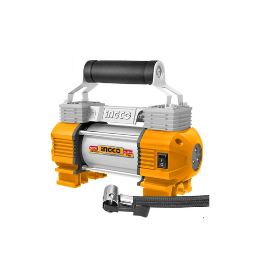 COMPRESOR DE AIRE 13.5V INFLADOR DE NEUMATICOS 120PSI INGCO (AAC2508)