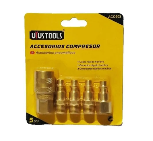 SET 5 PCS ACOPLES BRONCE UYUSTOOLS  (ACO502)