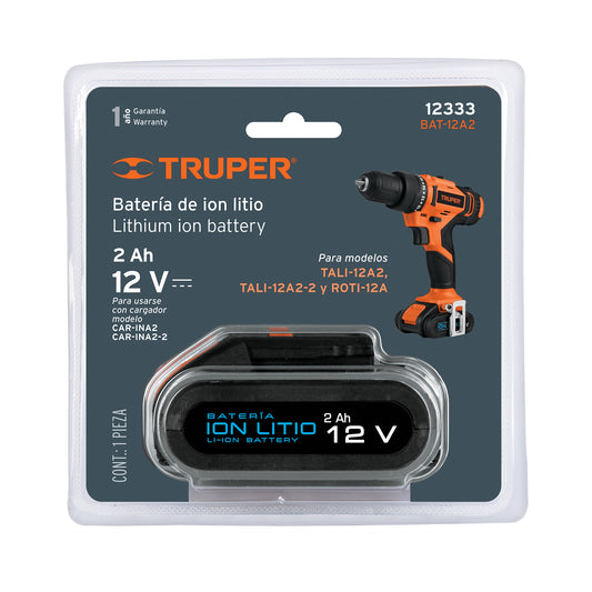 BATERIA LITIO 12V TRUPER (BAT-12A2)