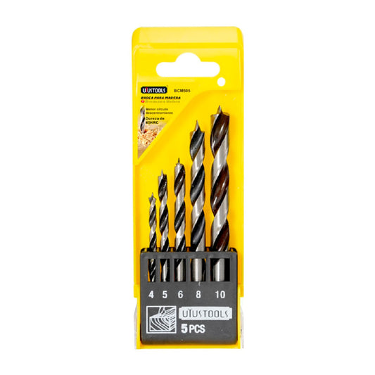 BROCAS MADERA UYUSTOOLS 5 PZAS.