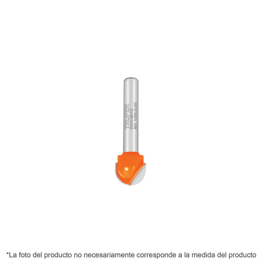 FRESA PARA ROUTER MEDIA CAÑA TRUPER 1/4´´ (BROU-MC1/4)