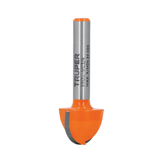 FRESA PARA ROUTER MEDIA CAÑA TRUPER 3/4´´ (BROU-MC3/4)