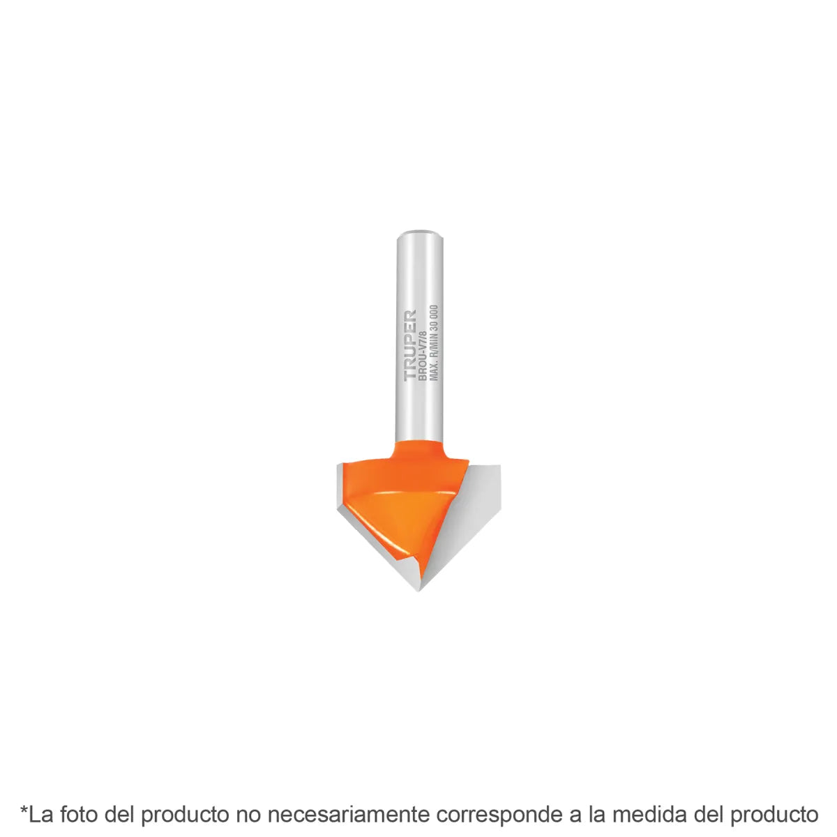 FRESA PARA ROUTER CORTE EN V TRUPER 3/8´´ (BROU-V3/8)