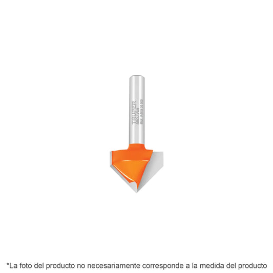 FRESA PARA ROUTER CORTE EN V TRUPER 3/8´´ (BROU-V3/8)