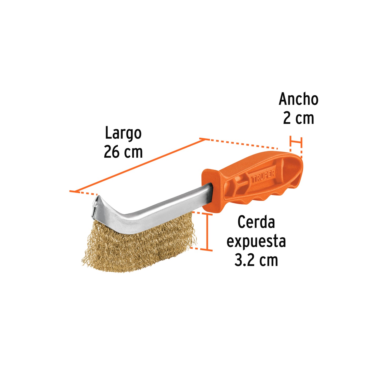 ESCOBILLA ACERO 10´´ TRUPER (CEA-10)