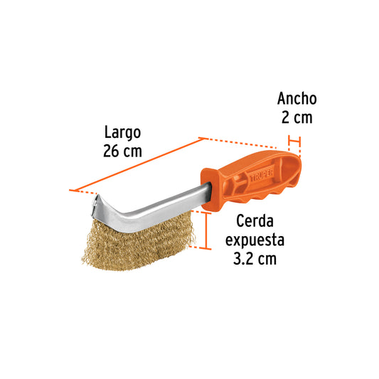 ESCOBILLA ACERO 10´´ TRUPER (CEA-10)