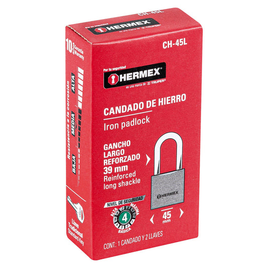 CANDADO TRUPER DE HIERRO 45MM (CH-45)