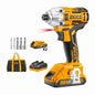 ATORNILLADOR BRUSHLESS DE IMPACTO INALAMBRICO 20V 1/4´´ INGCO (CIRLI2002)