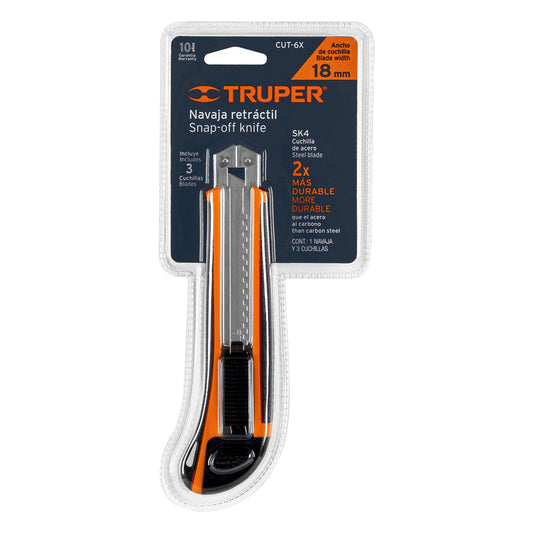 CUCHILLO CARTONERO 18MM.   (CUT-6XX)