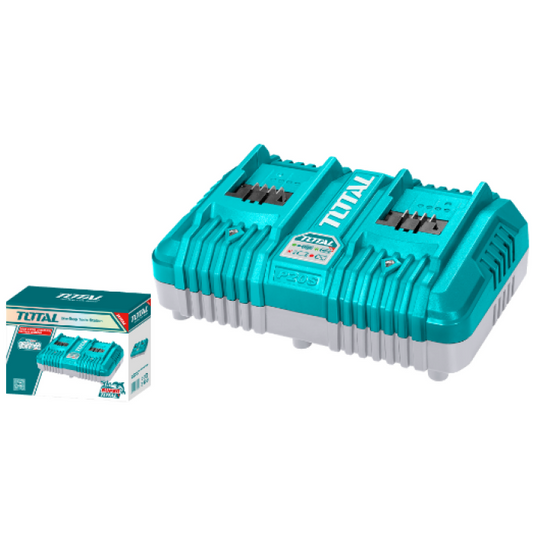 CARGADOR DOBLE 20V 4.0AH TOTAL (TCLI2034E)