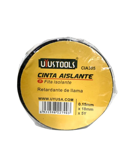 HUINCHA AISLADORA NEGRA 18MM X 4,5M UYUSTOOLS  (CIA305)
