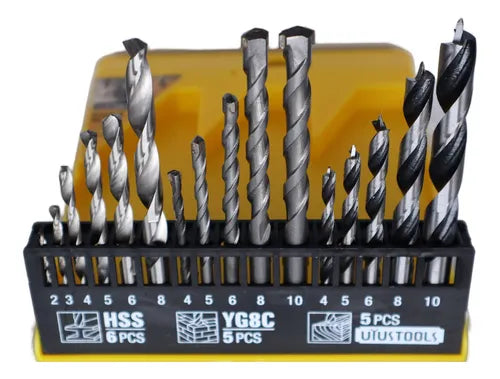 JGO 16 BROCAS MIX MM (MET/MAD/CONC) UYUSTOOLS   (BCX16S)