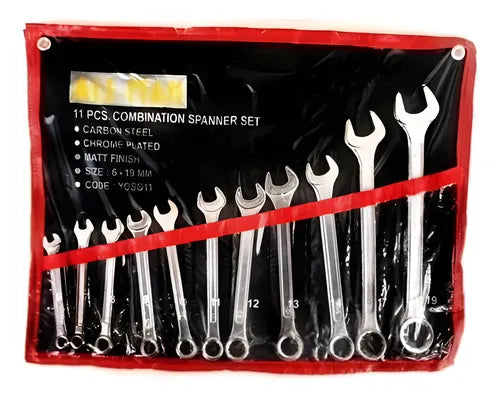 JUEGO DE LLAVE PUNTA Y CORONA ALE-MAN 11 PIEZAS