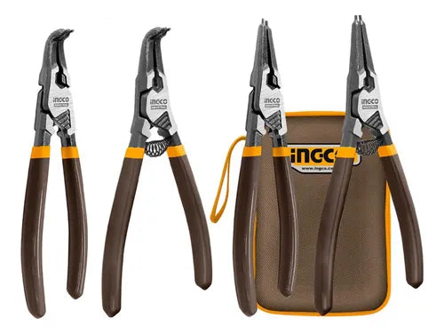 SET DE 4 ALICATES SEEGERS 7´´ INGCO (HCCPS01180)
