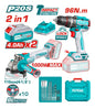 KIT TALADRO+ESMERIL INAL 20V TOTAL (TOSLI241298)