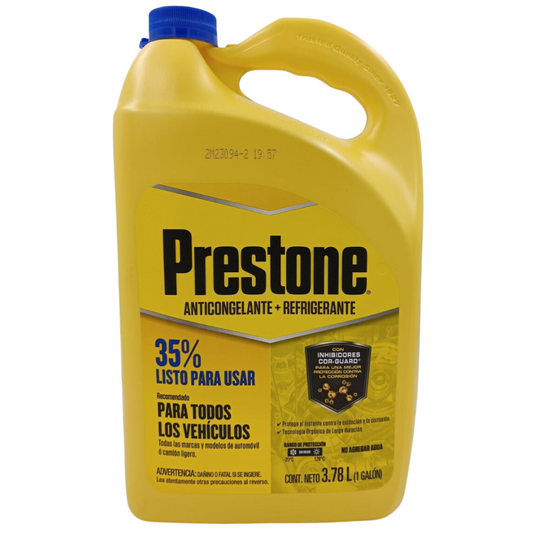 PRESTONE ANTICONGELANTE Y REFRIGERANTE 35% B-4 LTS.