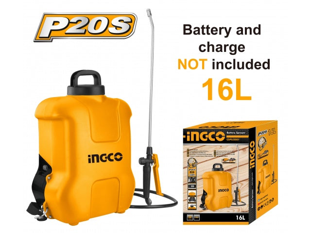 PULVERIZADOR A BATERIA INGCO 20V 16 LT. (CSPLI2001)