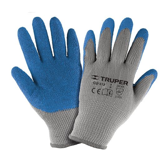 GUANTES POLIESTER TRUPER ELASTICO/LATEX (GU-412)