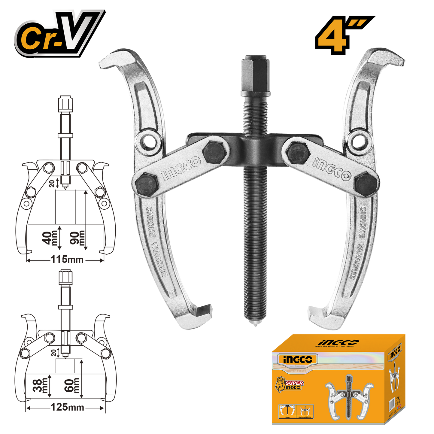 EXTRACTOR 2 PATAS 4´´ INDUSTRIAL INGCO (HGP08024)