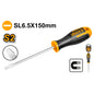 DESTORNILLADOR INDUSTRIAL PUNTA PLANA SL6,5X150MM INGCO (HS686150)