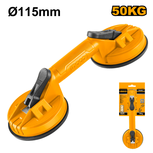 VENTOSA DOBLE 115MM 50KG INGCO (HSU025001)
