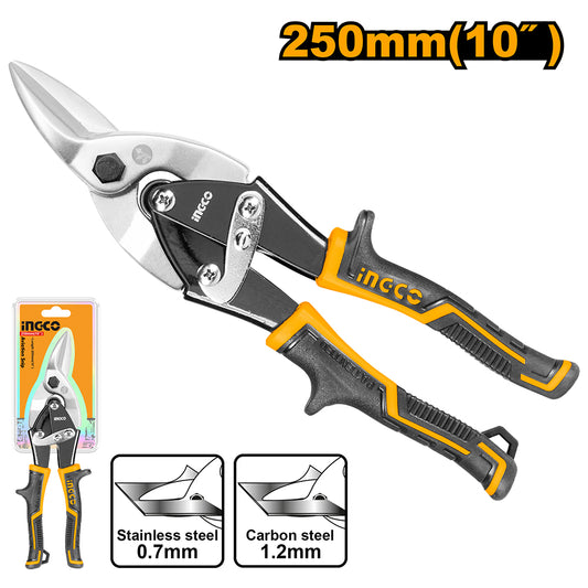 TIJERA AVIACION CORTE IZQUIERDO 10´´ 250MM INGCO (HTSN0110L)
