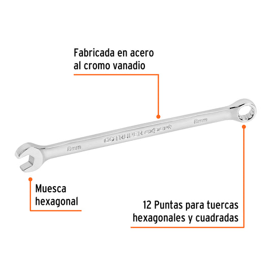 LLAVE PUNTA CORONA TRUPER 8 MM (LL-2008M)