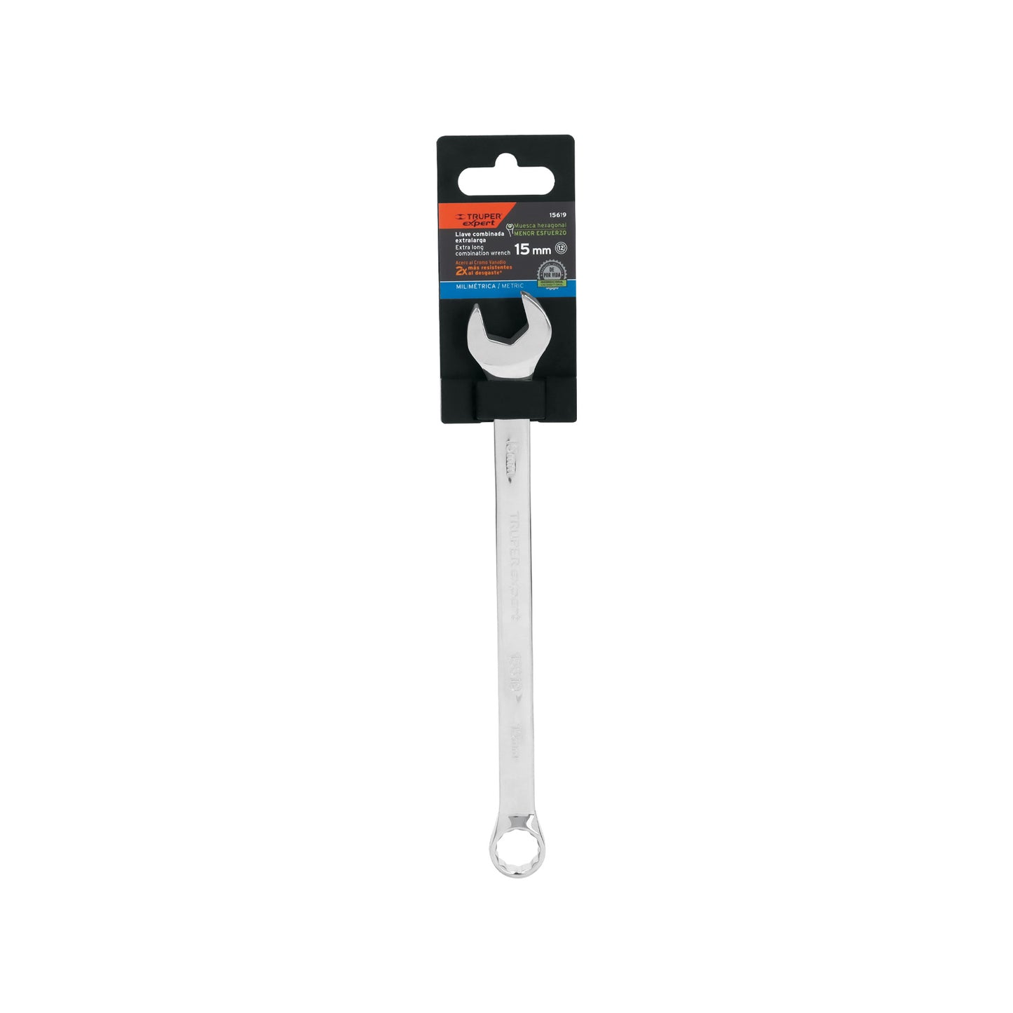 LLAVE PUNTA CORONA TRUPER 15 MM (LL-2015M)
