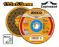 DISCO DE DESBASTE METAL 4 1/2´´ 115MM INGCO (MGD601151)