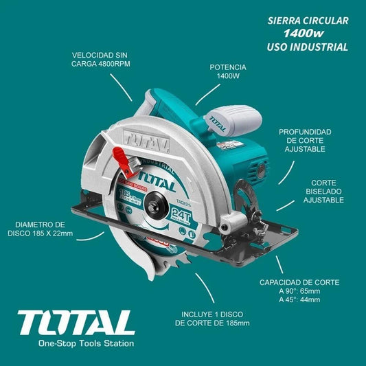 SIERRA CIRCULAR TOTAL 7 1/4´´ - 1400W (TS1141856)