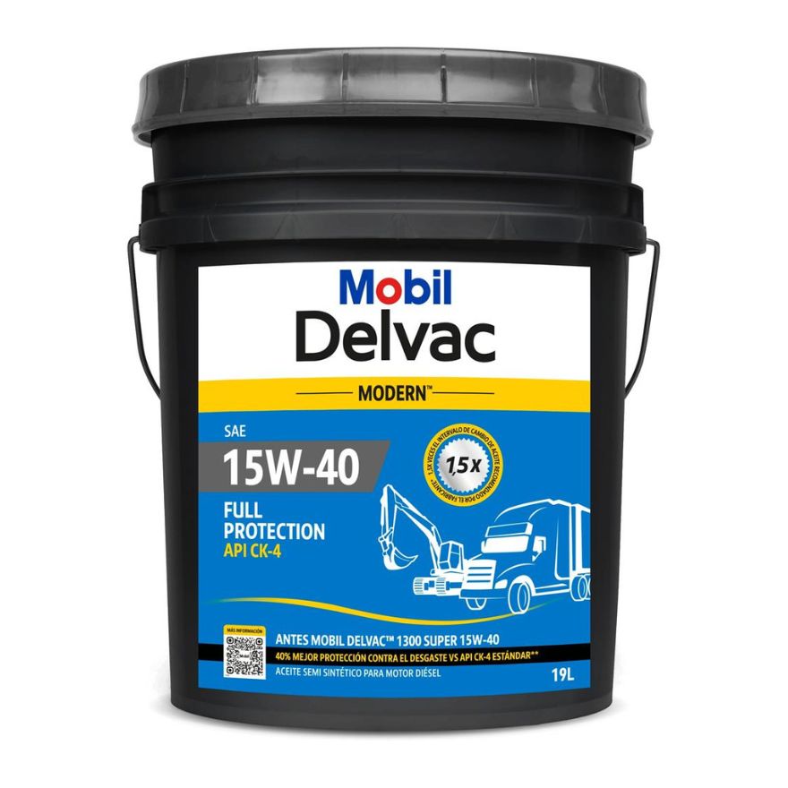 MOBIL DELVAC (1300) MODERN CK4 15W-40 FULL PROT. B-19 LTS