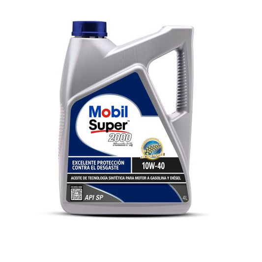 MOBIL SUPER 2000 FORM. P 10W-40 B-4 LTS.