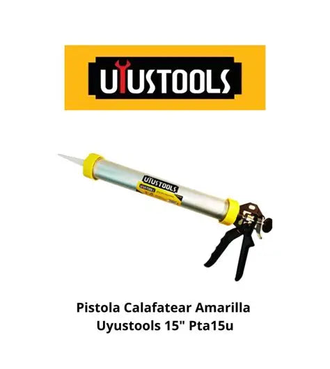PISTOLA CALAFATEAR TUBO SILICONA 15 UYUSTOOLS (PTA15U)