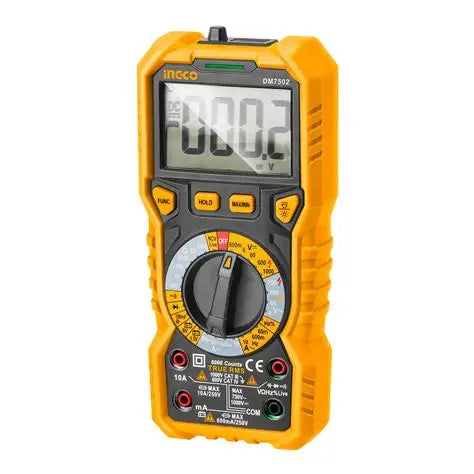 MULTITESTER DIGITAL 6000 CUENTAS INGCO (DM7502)