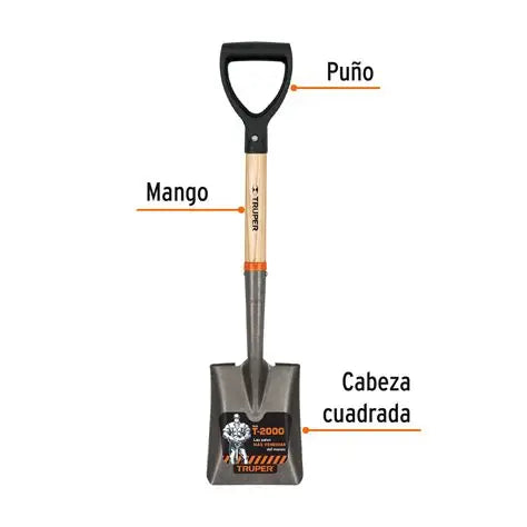 PALA CAJUELA CUADRADA TRUPER C/MANGO (TR-BYC)