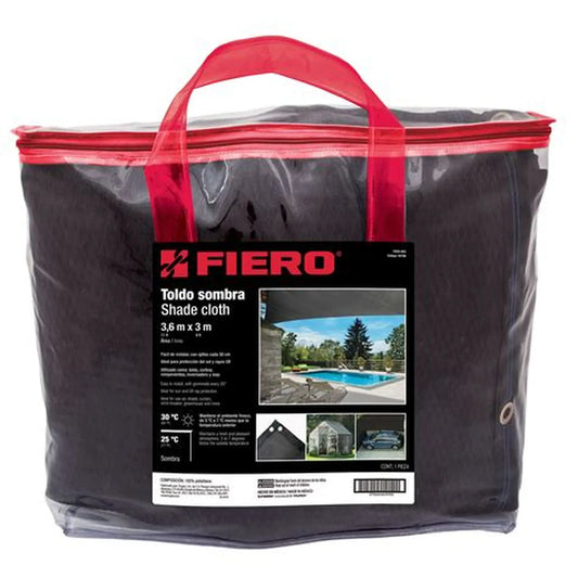 TOLDO NEGRO DE POLIETILENO 80% SOMBRA 3,60 X 3 MTS (TOSO-803)