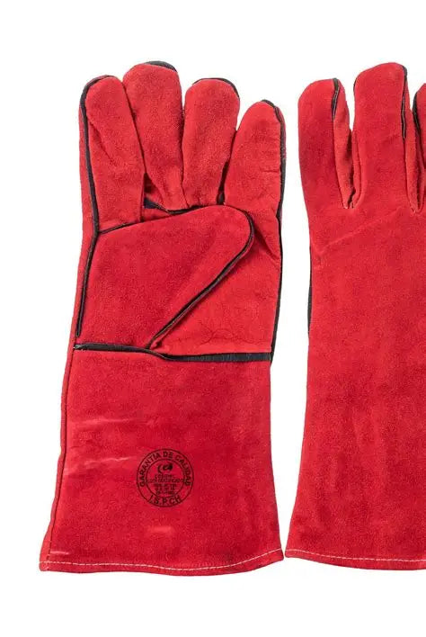 GUANTES DE SOLDAR DESCARNE ROJO REDLINE
