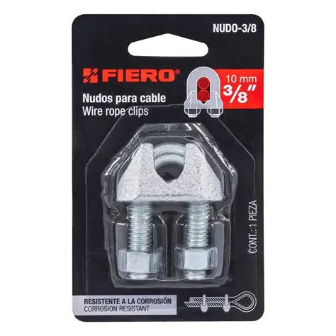 ABRAZADERA PARA CABLE FIERO 3/8´´ (NUDO-3/8)