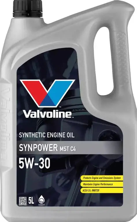 VALVOLINE SYNPOWER MST C4 5W-30 B-5 LTS.