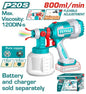PISTOLA PINTAR INALAMBRICO 20V 800ML TOTAL (TSGLI2004)