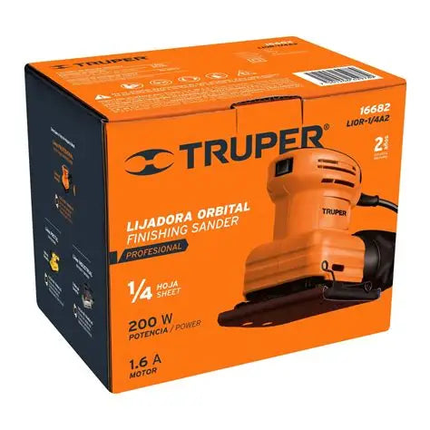 LIJADORA ORBITAL TRUPER 1/4´´ 200 W (LIOR-1/4A2-CH)