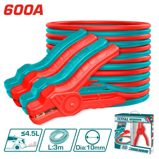 CABLE PARA BATERIAS 600AMP TOTAL 3MTS. CON LAMPARA LED (PBCA16008L)