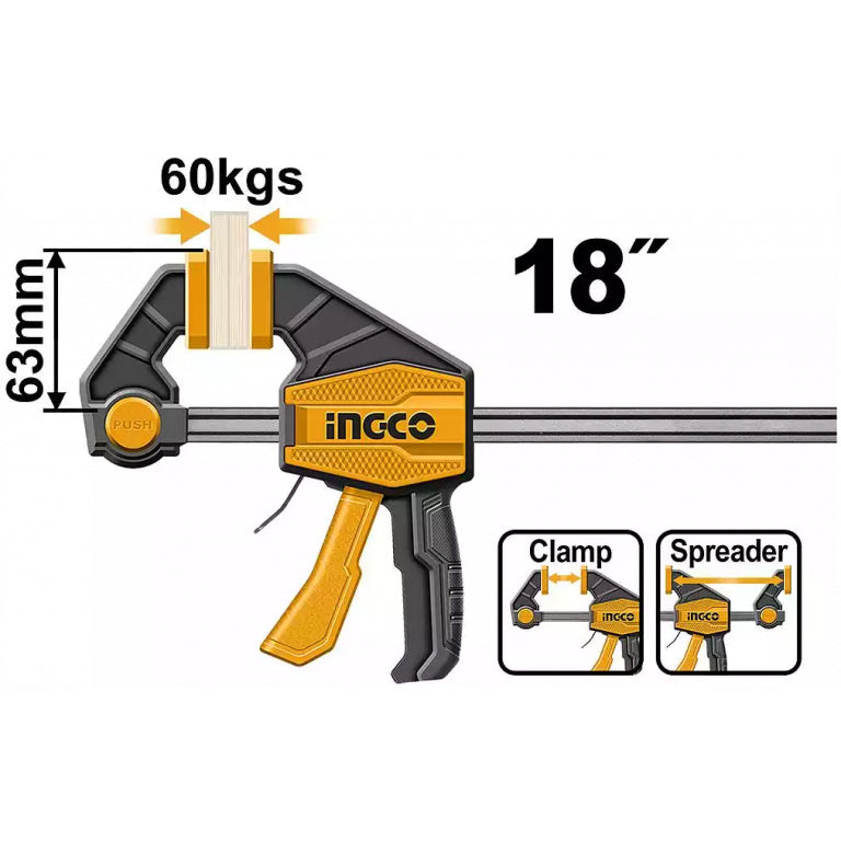PRENSA SARGENTO RAPIDA INDUSTRIAL 63X450MM INGCO (HQBC01603)