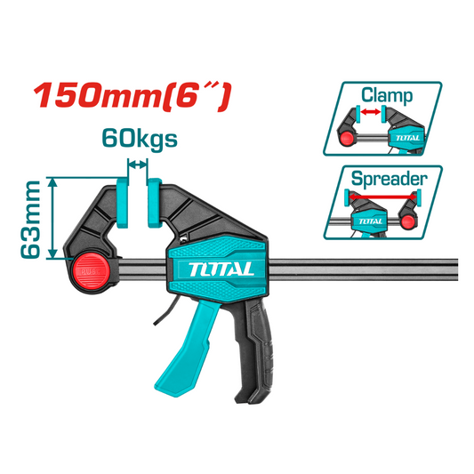 PRENSA SARGENTO RAPIDA TOTAL 63X150MM TOTAL (THT1340601)