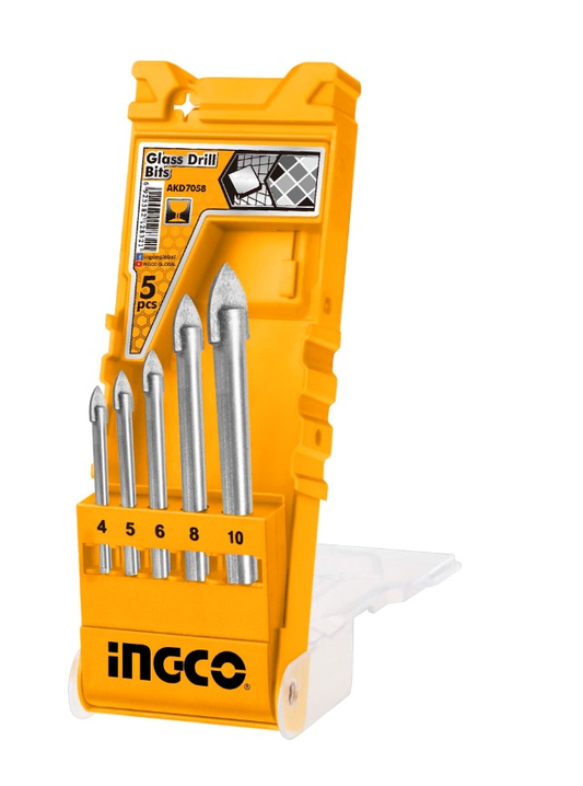 SET DE BROCA PARA VIDRIO 5 PCS INDUSTRIAL INGCO (AKD7058)
