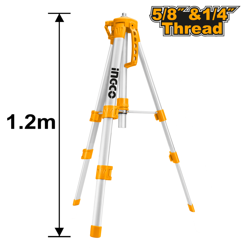 TRIPODE PARA NIVEL LASER 1.2M INGCO (HLLT01152)