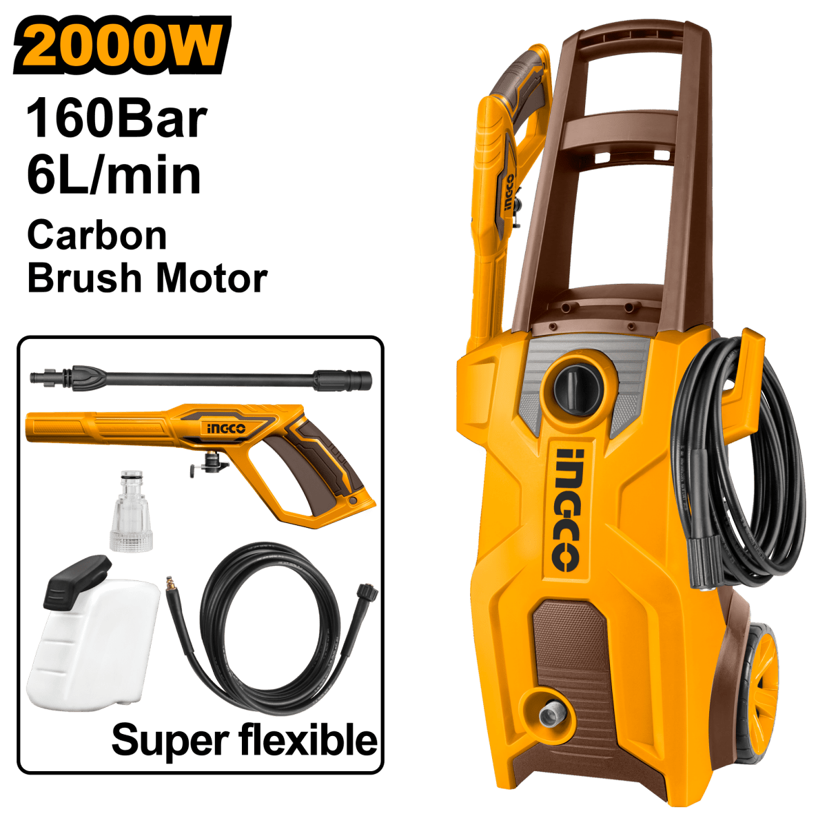 HIDROLAVADORA 2000W INGCO (HPWR20001)