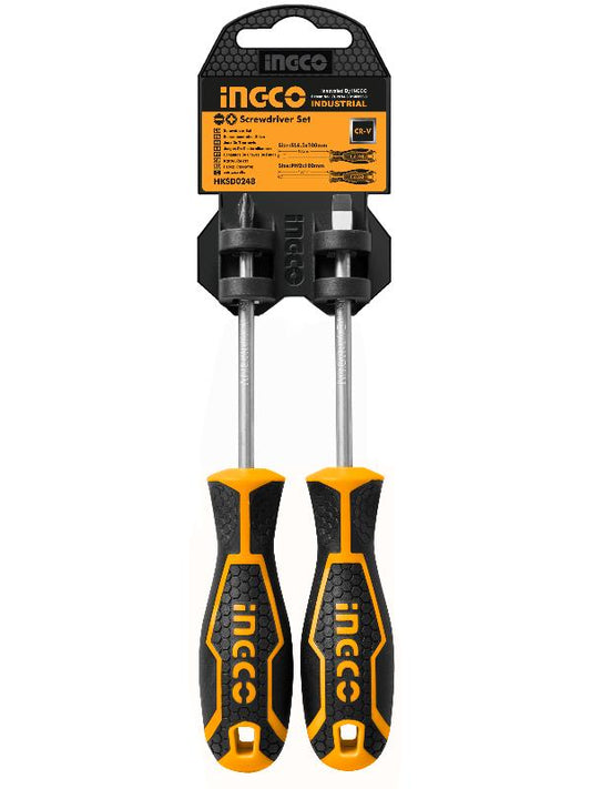 SET DE DESTORNILLADORES 100 mm 2 PIEZAS PL+PH INGCO (HKSD0248)