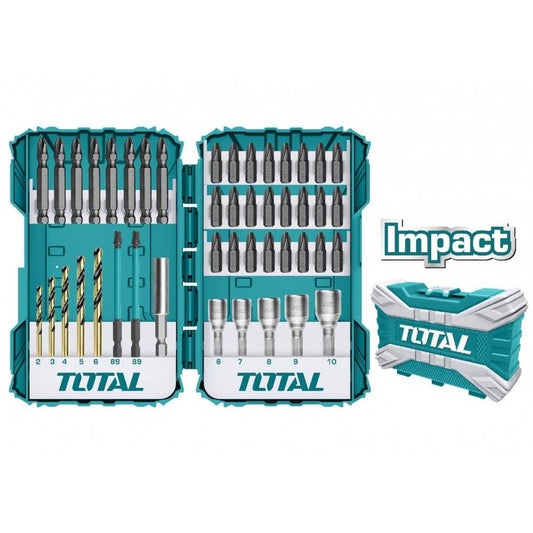 JUEGO BROCAS Y BITS DE IMPACTO TOTAL 45 PCS (TACSDL24502)